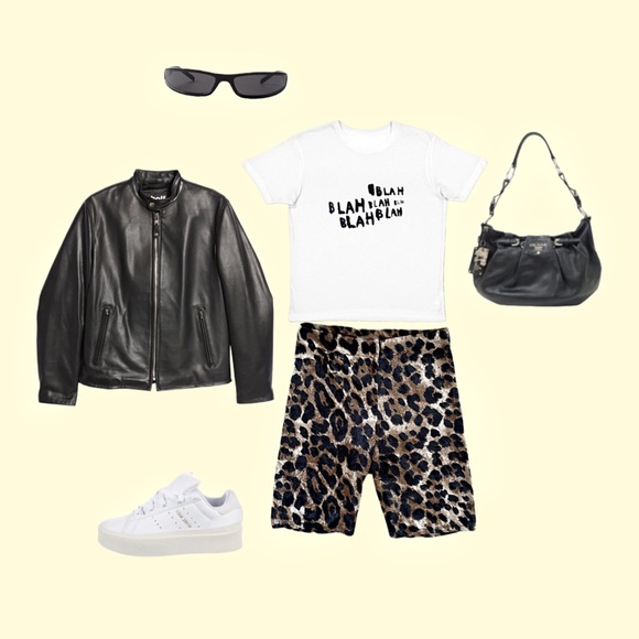 Sugar x Spice Clothing Pants - Biker Shorts - Leopard Print ⭐️